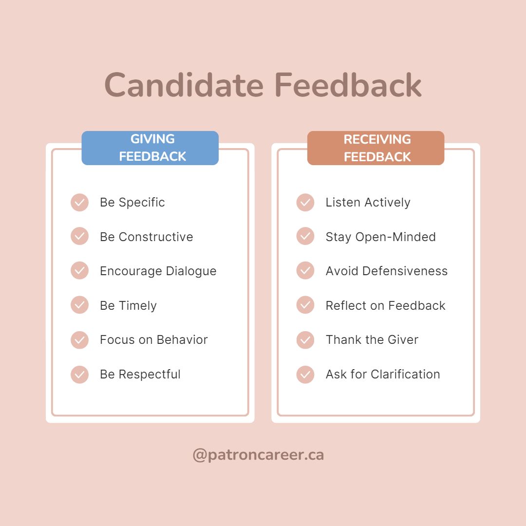 candidate feedback